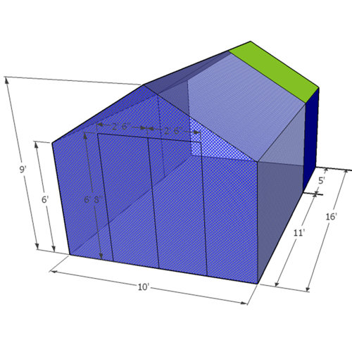 EZ Frames EZ Frame Chicken Coop And Run Kits 90 Square Feet Chicken
